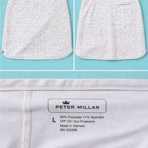 Peter Millar White Skirt Skort with Colorful Dots Size Large